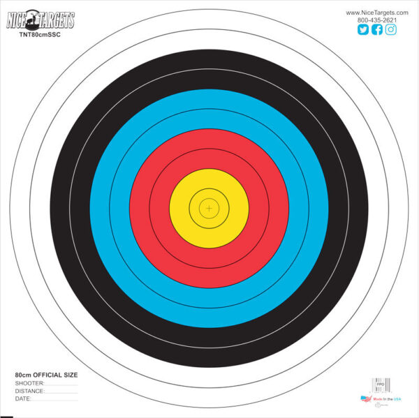75ct Box 80cm Single Spot Color | NiceTargets