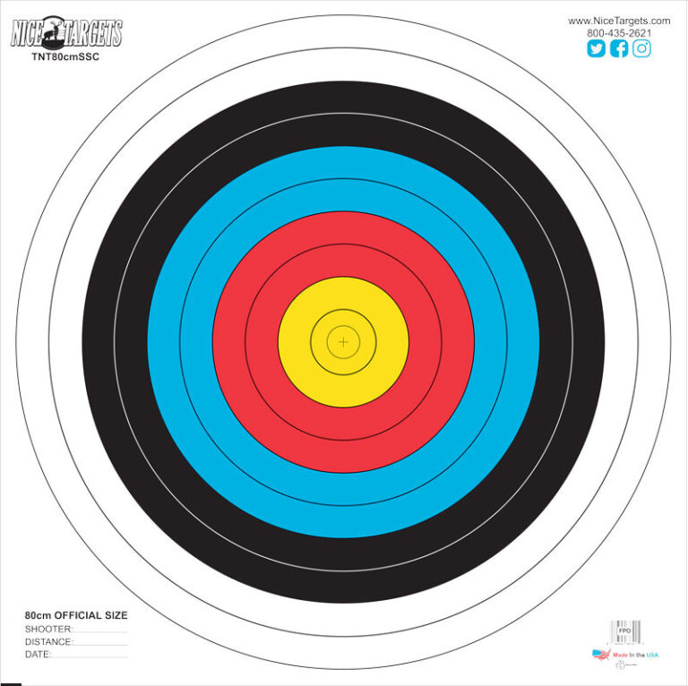 75ct Box 80cm Single Spot Color | NiceTargets